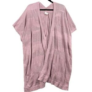 Lululemon Find Your Light Wrap Poncho OS Mauve Pink Knit Lightweight Cardigan